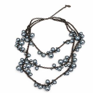 Vintage Robert Rose Multi-Strand Faux Pearl Necklace